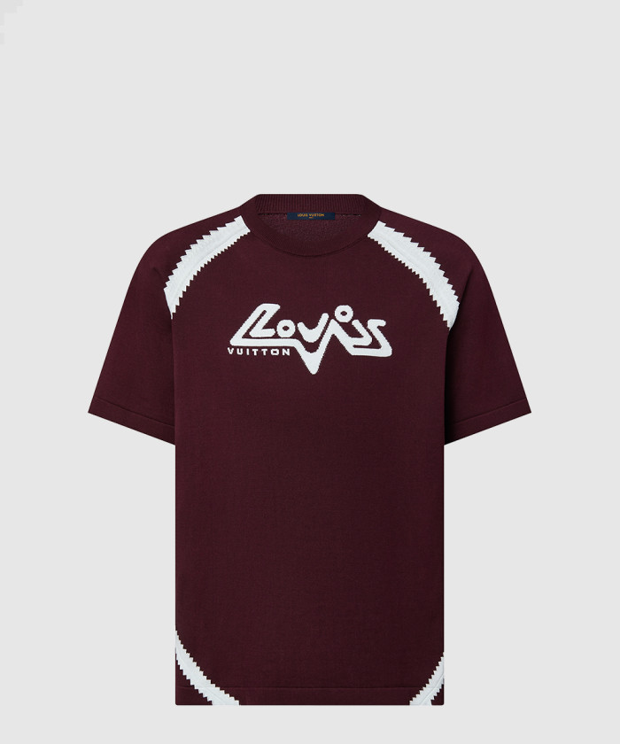 레플리카|이미테이션 louis-vuitton-루이비통쇼트-슬리브드-코튼-인따르시아-크루넥-1abxxb