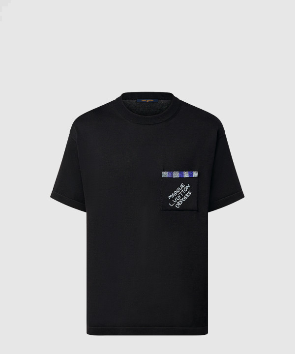 [LOUIS VUITTON-루이비통]엠벨리시드 쇼트 슬리브드 코튼 크루넥 1AFRJG