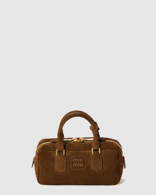 [MIUMIU-미우미우]아르카디 패딩 스웨이드 핸들백 5BB142