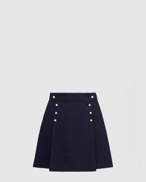 [DIOR-디올]탈착식 세일러 패널 미니스커트 441J2