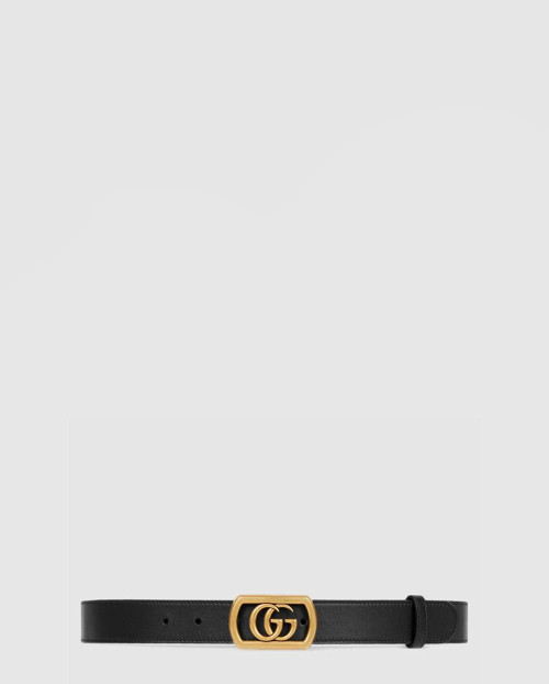 [GUCCI-구찌]더블 G 스퀘어 버클 벨트 575587