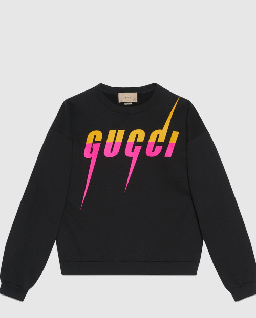 [GUCCI-구찌]코튼 저지 프린트 스웨트셔츠 715919