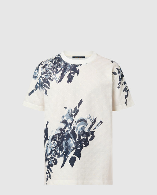 [LOUIS VUITTON-루이비통]모노그램 코튼 피케 티셔츠 1AFAYD