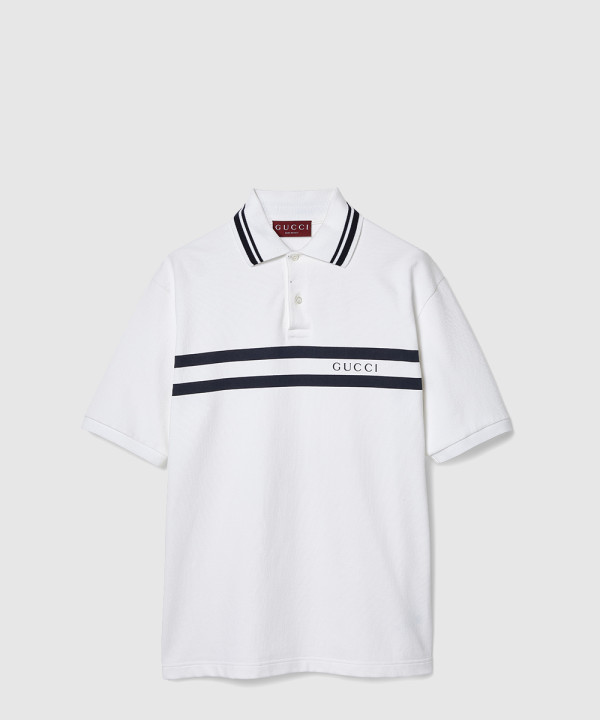 [GUCCI-구찌]프린트 코튼 폴로 셔츠 788016