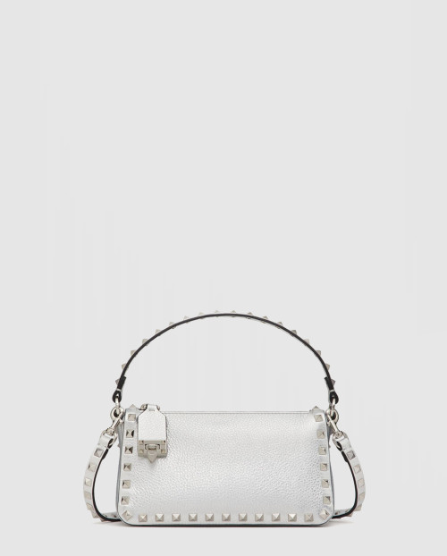 [VALENTINO-발렌티노]스몰 락스터드 그레인 메탈릭 송아지 가죽 크로스 바디백