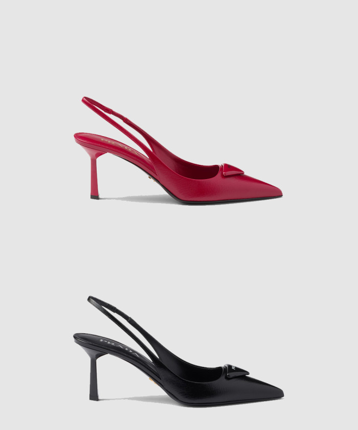 레플리카|이미테이션 prada-프라다사피아노-페이턴트-레더-슬링백-펌프스-1i901m