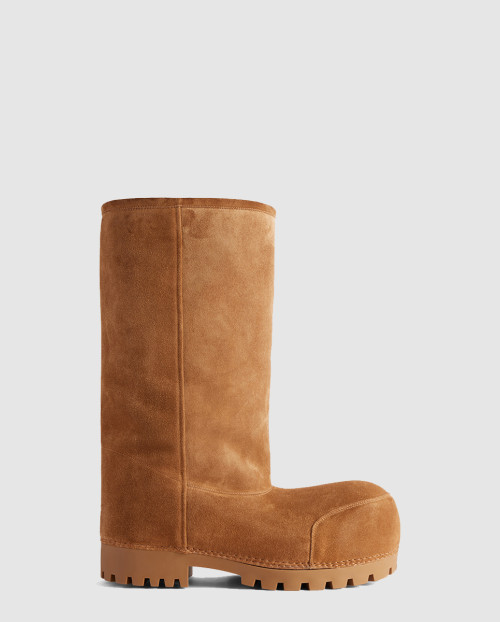 [BALENCIAGA-발렌시아가]알래스카 퍼 하이 부츠 802205