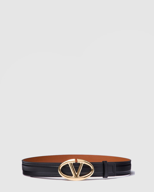 [VALENTINO-발렌티노]브이로고 볼드 에디션 유광 송아지 가죽 벨트