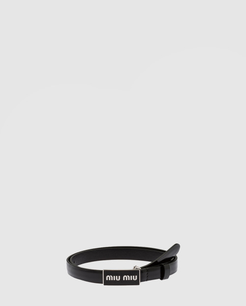 [MIUMIU-미우미우]광택이 나는 가죽 벨트 5CC528