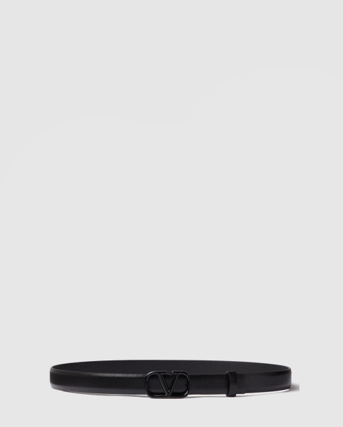 [VALENTINO-발렌티노]브이로고 시그니처 유광 송아지 가죽 벨트