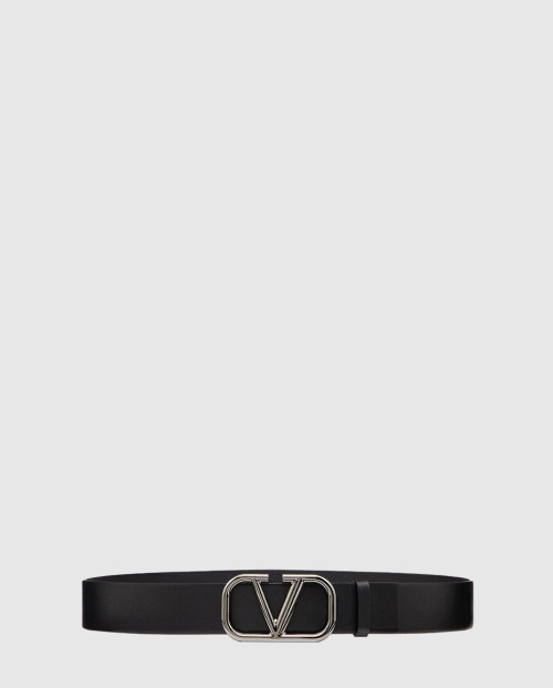 [VALENTINO-발렌티노]브이로고 시그니처 유광 송아지 가죽 벨트