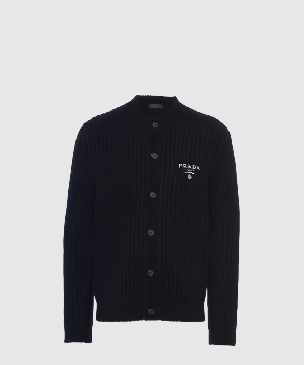 [PRADA-프라다]캐시고라 골지 니트 가디건 UMG165