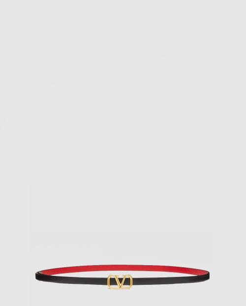 [VALENTINO-발렌티노]브이로그 시그니처 유광 송아지 가죽 양면 벨트