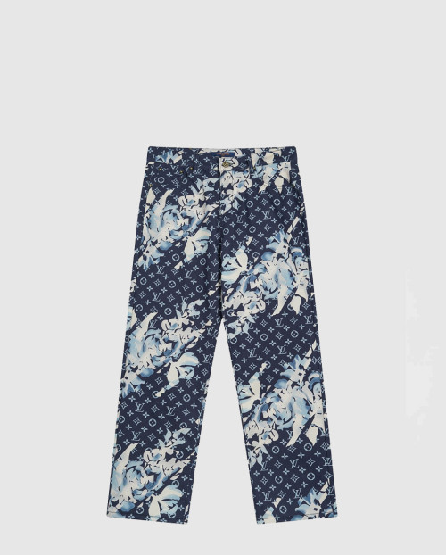 [LOUIS VUITTON-루이비통]모노그램 프린티드 데님 팬츠 1AFAC2