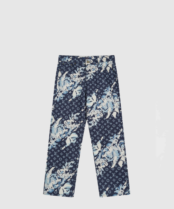 [LOUIS VUITTON-루이비통]모노그램 프린티드 데님 팬츠 1AFAC2
