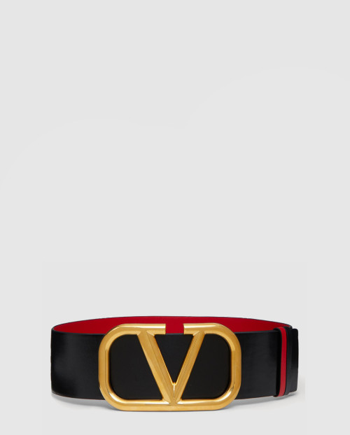 [VALENTINO-발렌티노]유광 송아지 가죽 브이로고 시그니처 리버시블 벨트