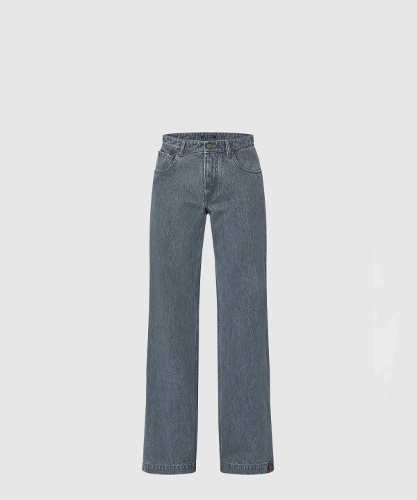 [LOUIS VUITTON-루이비통]워시드 데님 와이드 레그 진 1AFTHJ