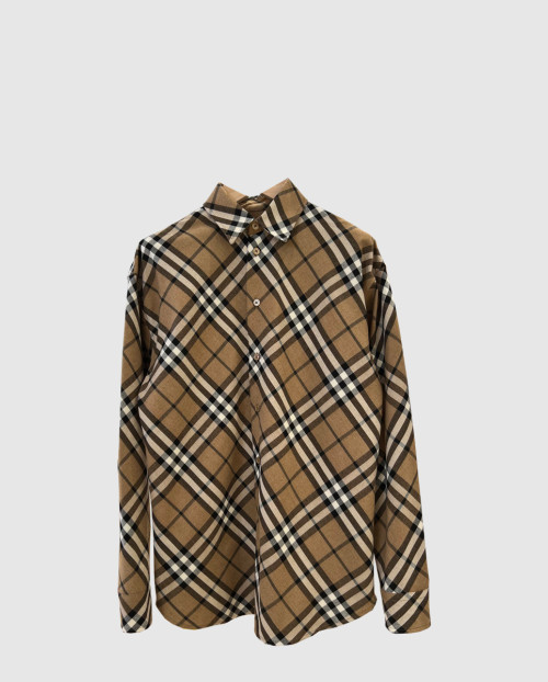 [BURBERRY-버버리]체크 울 블렌드 셔츠 80933141