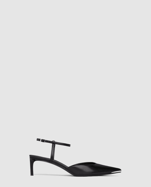 [CELINE-셀린느]펌프스 카프스킨 키튼 메탈 토우  347853