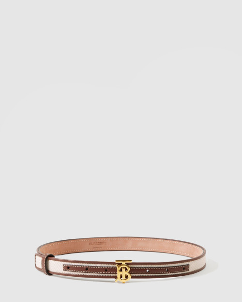 [BURBERRY-버버리]캔버스 레더 TB 벨트 80442671
