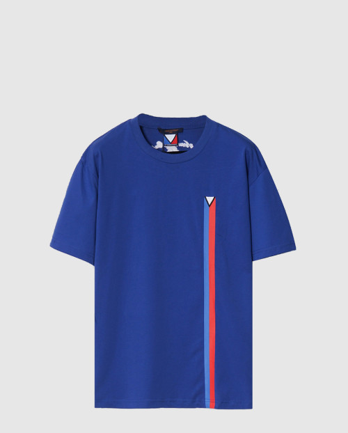 [LOUIS VUITTON-루이비통]쇼트 슬리브드 엠브로이더드 코튼 티셔츠 1AG081