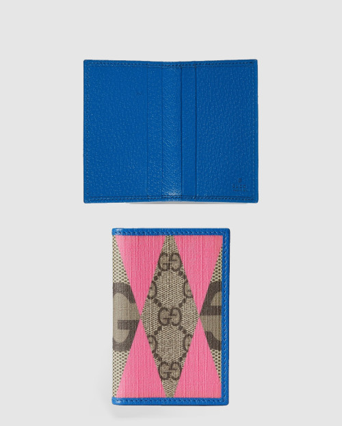 [GUCCI-구찌]아가일 프린트 카드 지갑 699267