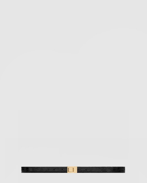 [SAINT LAURENT-생로랑]크로커다일 엠보스드 가죽 소재의 벨트 7158711