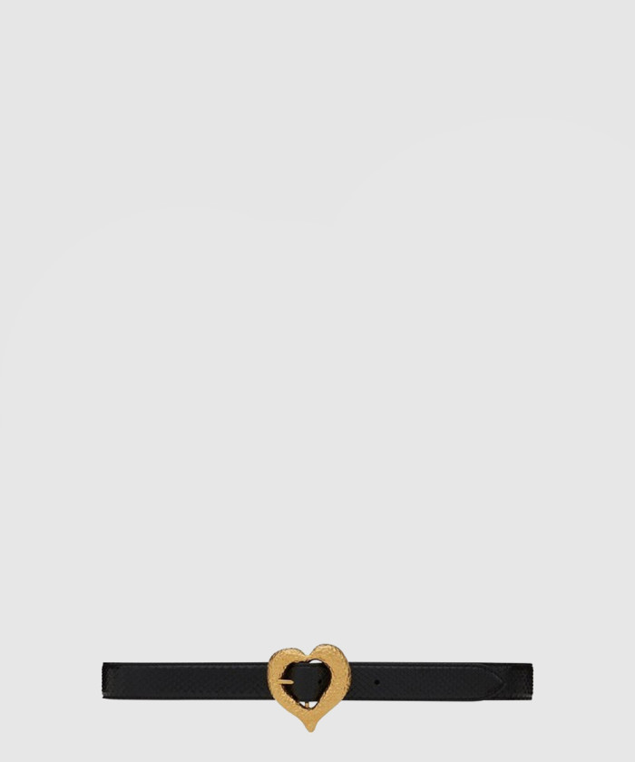 레플리카|이미테이션 saint-laurent-생로랑칠한-비단-가죽-하트-모양-벨트-650322
