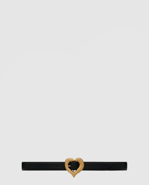 [SAINT LAURENT-생로랑]양가죽 하트 벨트 650322