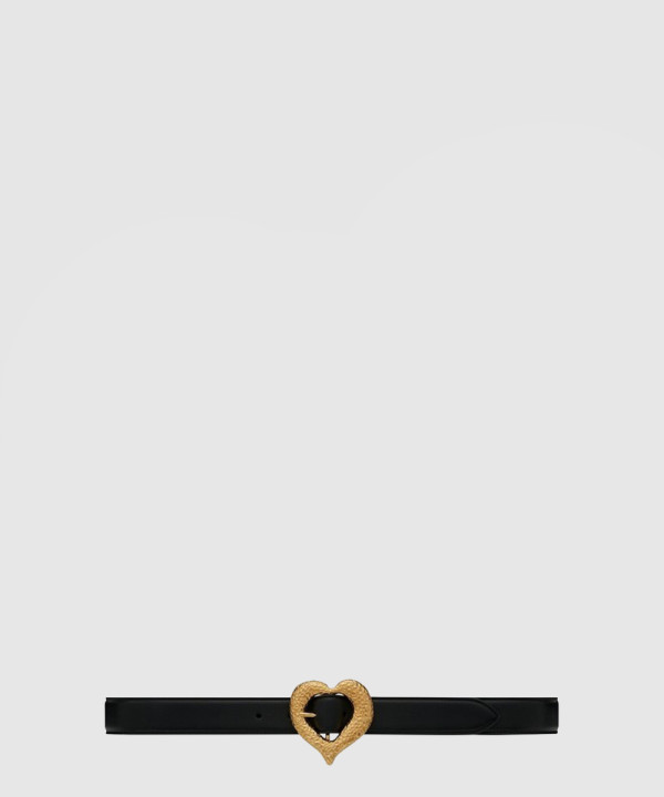 [SAINT LAURENT-생로랑]양가죽 하트 벨트 650322