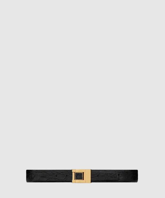 레플리카|이미테이션 saint-laurent-생로랑악어-엠보-가죽-버클-협벨트-658518
