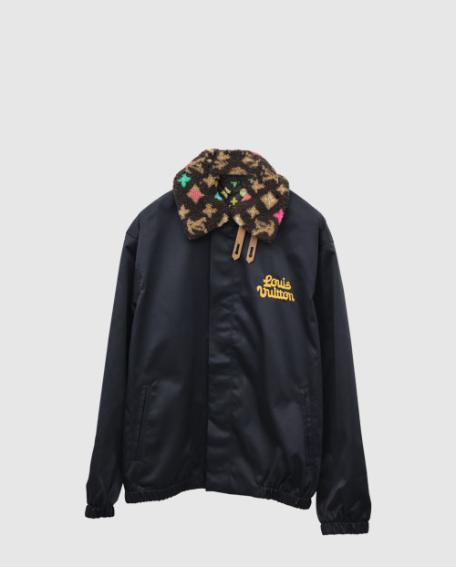 [LOUIS VUITTON-루이비통]코튼 에비에이터 재킷 위드 모노그램 플리스 칼라 1AFPTM
