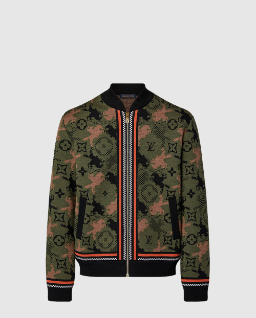 [LOUIS VUITTON-루이비통]자카드 울 보머 블루종 1AFXSA