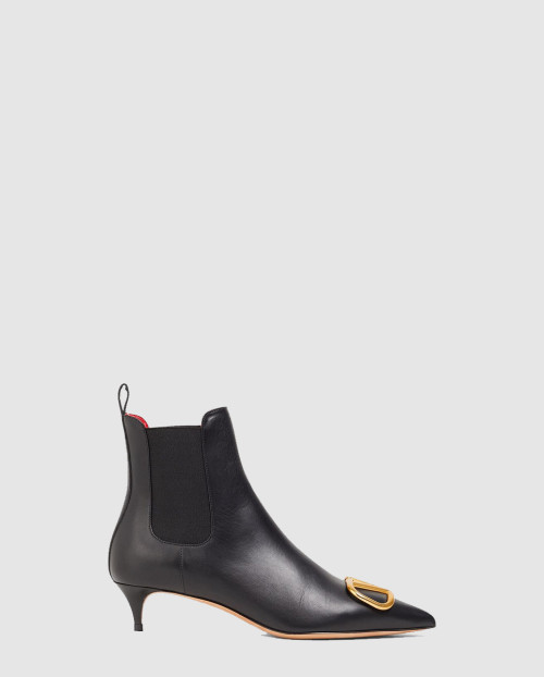 [VALENTINO-발렌티노]브이로그 가죽 앵클부츠