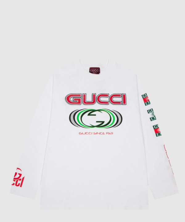 [GUCCI-구찌]프린트 코튼 저지 티셔츠 784364