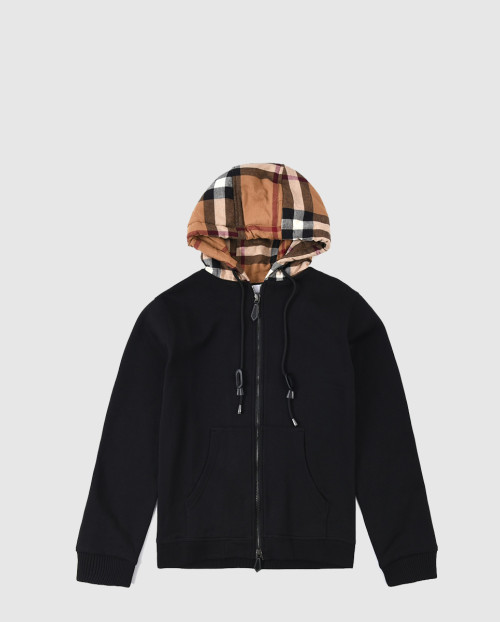 [BURBERRY-버버리]첵 후드 코튼 후디드 탑 80558681