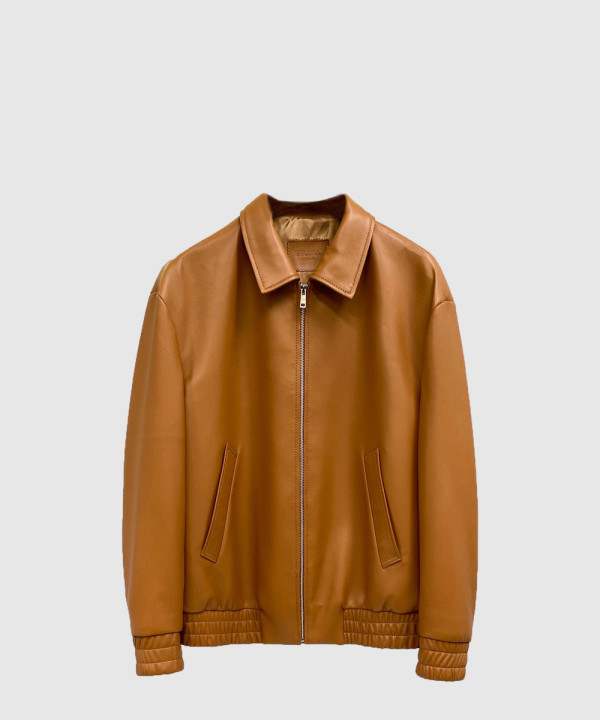 [PRADA-프라다]오버사이즈 나파 가죽 바머 재킷 UPW468