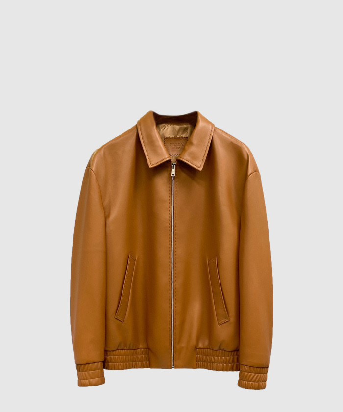 레플리카|이미테이션 prada-프라다오버사이즈-나파-가죽-바머-재킷-upw468