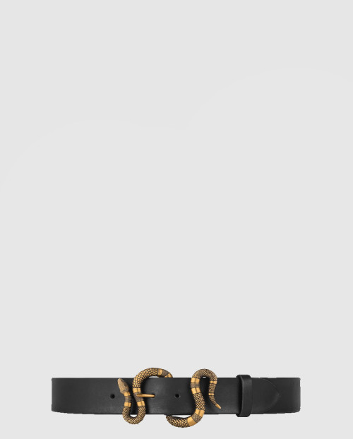 [GUCCI-구찌]스네이크 버클 가죽 벨트 458935