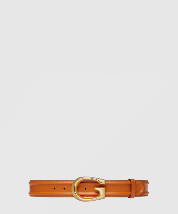 [GUCCI-구찌]G버클 가죽 벨트 709951