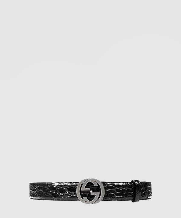 [GUCCI-구찌]GG 스무스 버클 벨트 368186