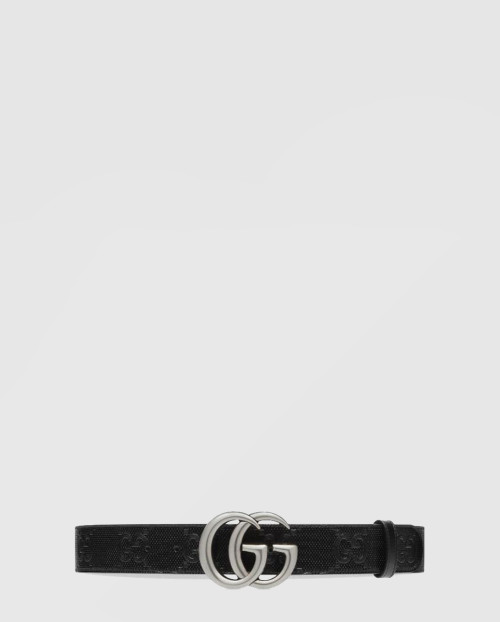 [GUCCI-구찌]GG 마몽 엠보스 레더 벨트 406831