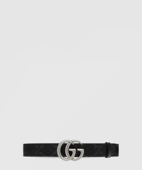 [GUCCI-구찌]GG 마몽 엠보스 레더 벨트 406831