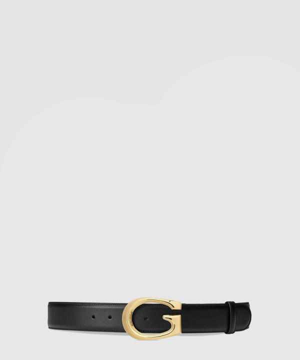 [GUCCI-구찌]G 버클 레더 벨트 655567