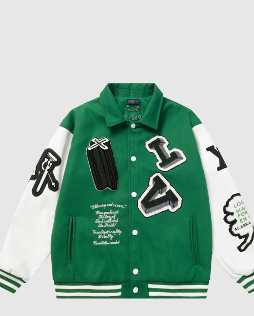 [LOUIS VUITTON-루이비통]바시티 레더 블루종 1A98D3