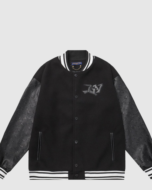 [LOUIS VUITTON-루이비통]모노그램 엠보스드 레더 앤드 울 블루종 1AA7EL