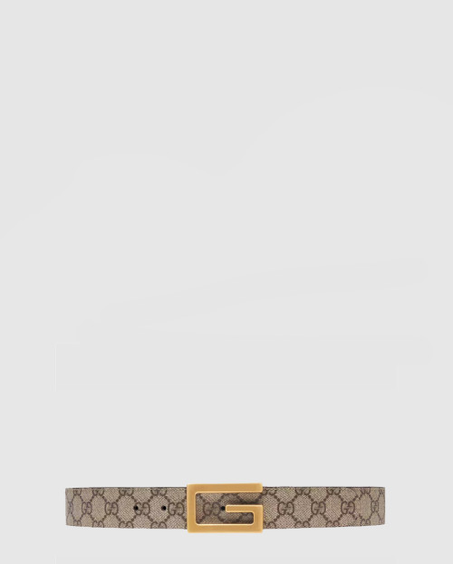 [GUCCI-구찌]스퀘어 G 버클 리버 벨트 626974