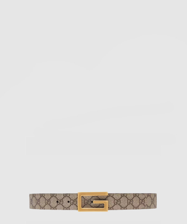 [GUCCI-구찌]스퀘어 G 버클 리버 벨트 626974