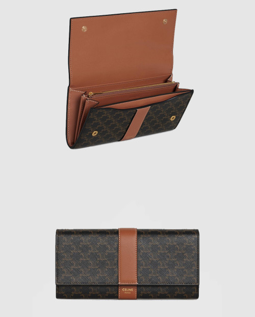 [CELINE-셀린느]트라이엄프 플랩 지갑 10D552