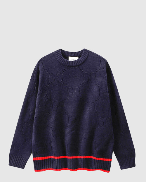 [GUCCI-구찌]GG 웹 패턴 코튼 니트 스웨터 692157